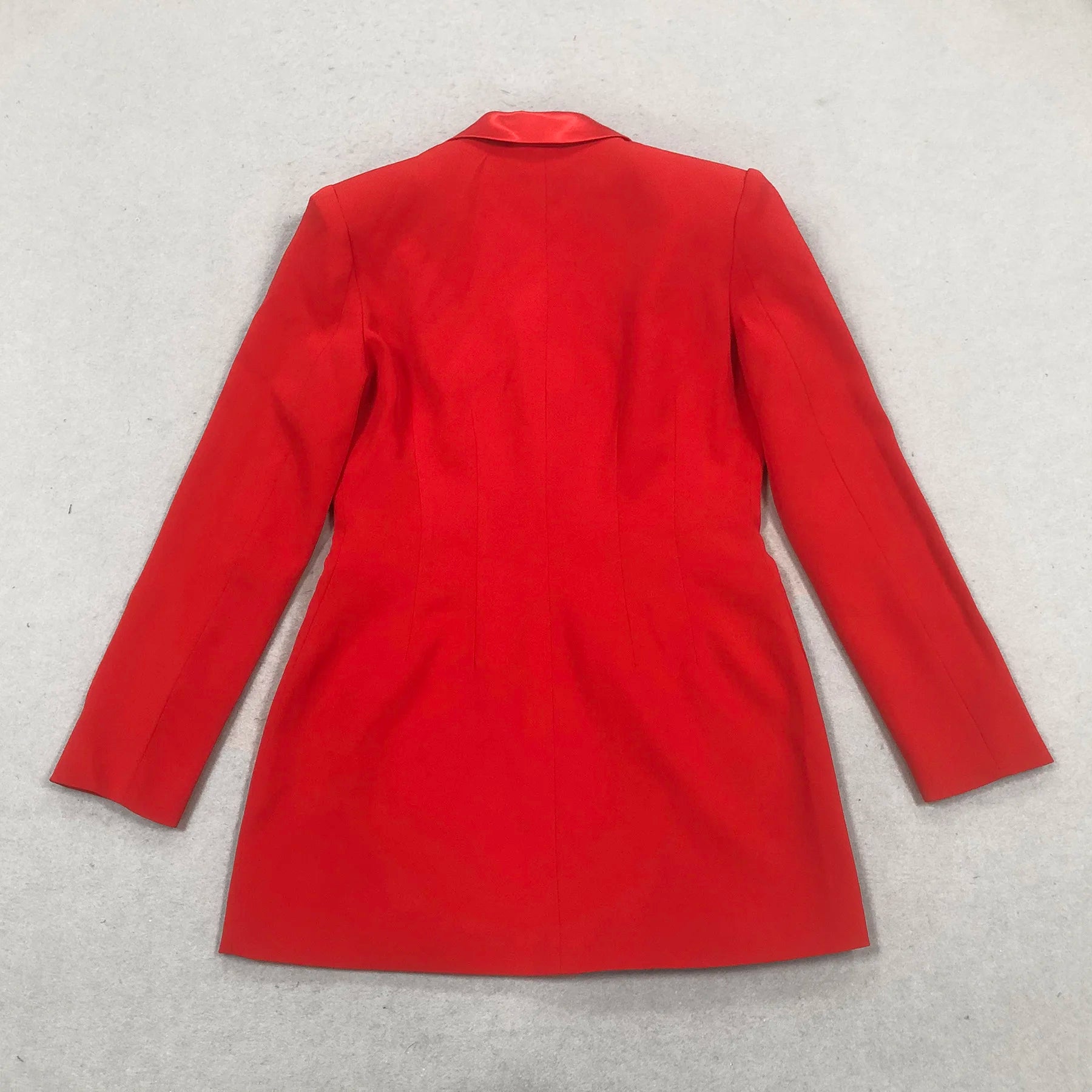 VC Fashion Sexy Red Blazer V Neck Long Sleeves Mini Dress for Formal Gala Gown