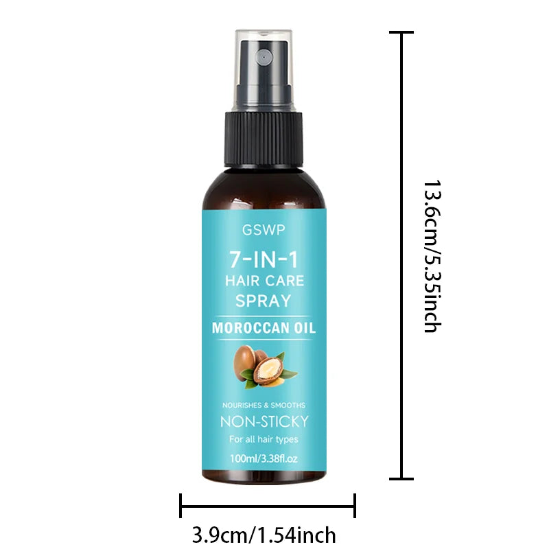 GSWP 7-in-1 Argan Oil Hair Spray, moisturizes hair, provides heat protection, and leaves hair smooth, shiny, and...