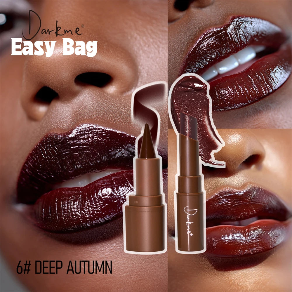 Tapered Tip Matte Lip Liner Pencil & Pearlescent Lipstick Set Long Lasting Waterproof Sparkling Professional Lip Makeup...
