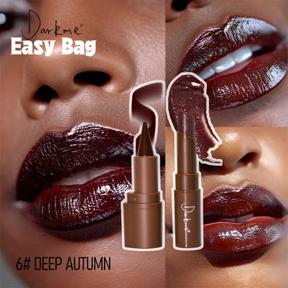 Tapered Tip Matte Lip Liner Pencil & Pearlescent Lipstick Set Long Lasting Waterproof Sparkling Professional Lip Makeup...