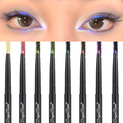 Pearlescent Aurora Eyeliner Pencil Waterproof Blue Purple Diamond Glitter Eye Shadow Metallic Chrome Lying Silkworm Eyes Makeup