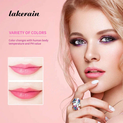 lakerain 6 Colors Magic Lipstick Temperature Color Changing Lip Stain Gloss Moisturizing And Long Lasting Waterproof Lip Balm