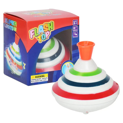 Classic Magic Spinning Tops Toy Music Light Gyro Children's Toys with LED Flash Light Music for Kids Boy Birthday Gift Children