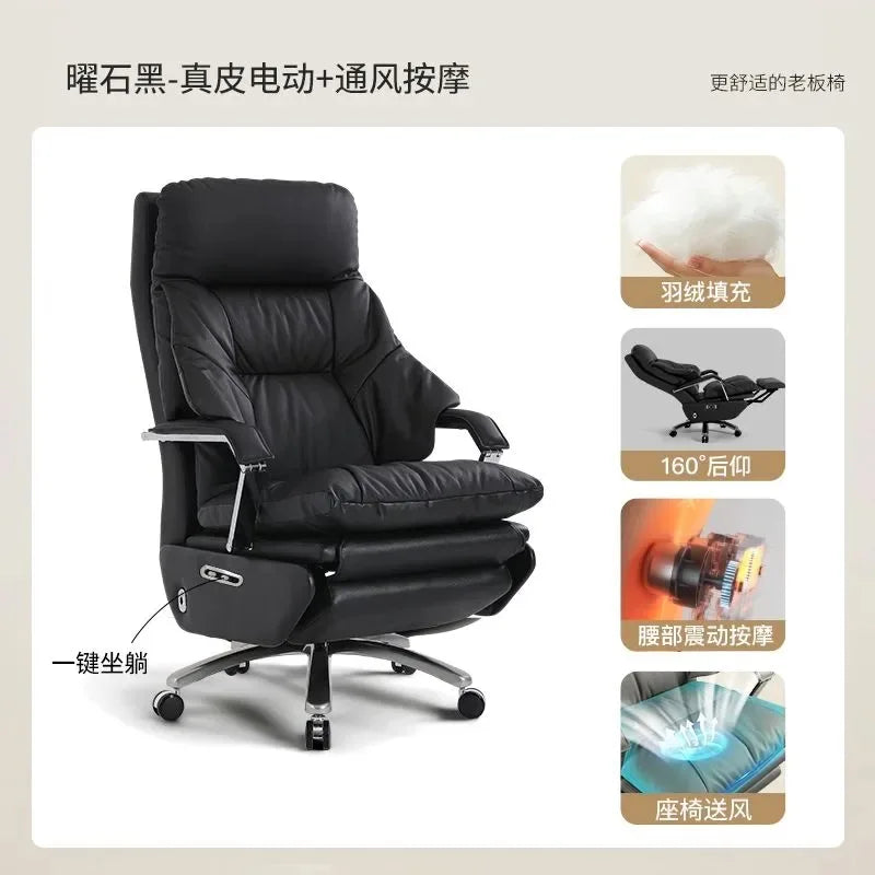 Aesthetics Massage Chair Swivel Lift Comfortable Office Nordic Design Rotating Chair Footrest Ergonomic Bureau Meuble...
