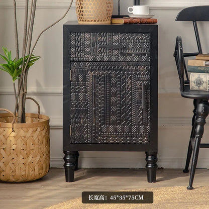 Open Buffet Solid Wood Sideboards Living Room Dresser Closets Luxury Display Cabinet Entrance Credenza Dining Room...