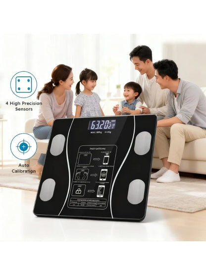 USB Digital Precise Body Fat Scale - Intelligent Small Electronic Weighing Scale for Home Accurate Body Weight & Fat...