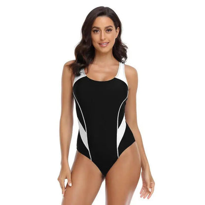 Bathing Suit Women European And American Swimsuit Women, Comfortable Swimsuit Competitive Women's Fashion Sports Color Matching - Kimlud