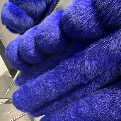 Long Fox Fur Coats Wholesale Winter Female Natural Fox Fur OutWear Full Pelt Real Fox Fur Jackets with Long Sleeve 909