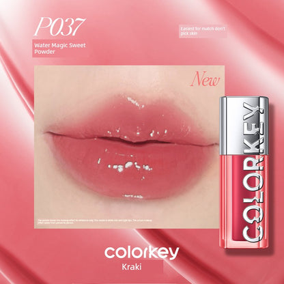 In Stock Colorkey Kelaqi Lip Lacquer Lip Essence Wave Lip Gloss Mirror Water Light Lipstick Lip Gloss Moisturizing