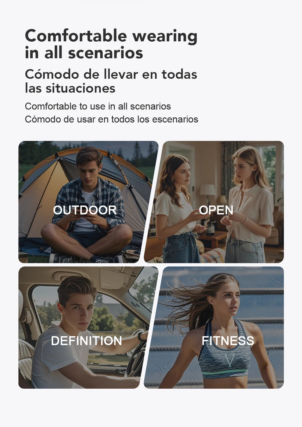 ERAZER XT66PRO Bluetooth Earphones ASMR Headsets DIY APP AI Translator Earbuds Wireless Headphones 13 Hours long life Display - Kimlud