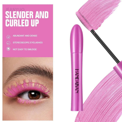 5D Colorful Silk Mascara Blue Red Black Cream Length Waterproof and Non-caking Colored Thickening Lengthening Curling Mascara