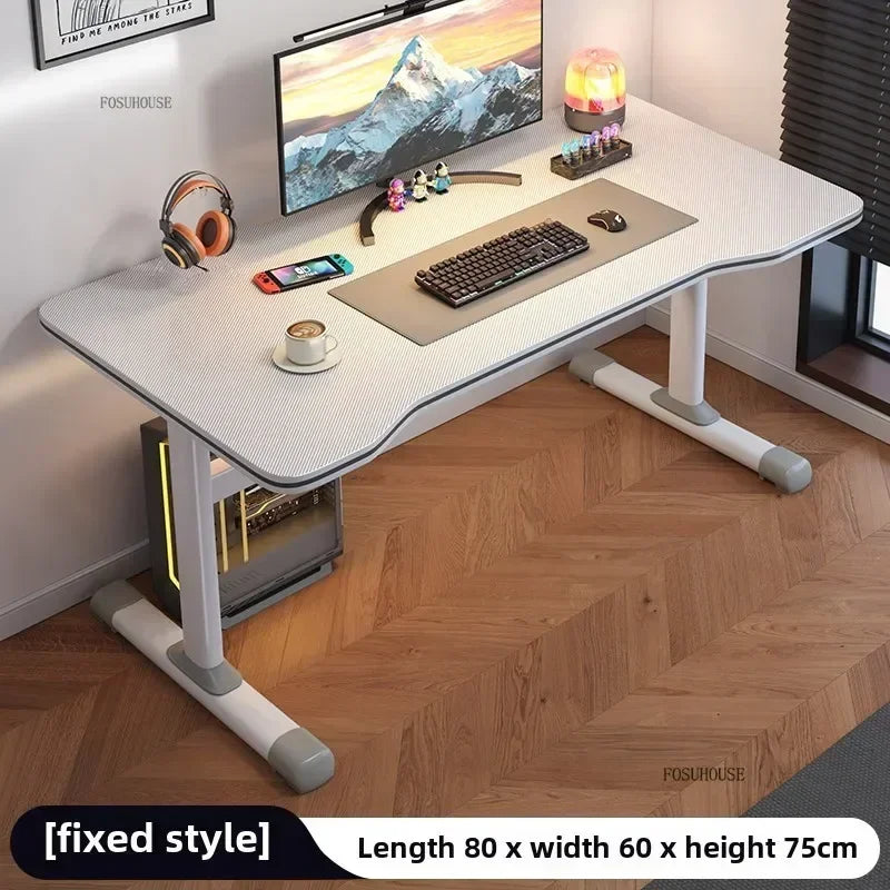 High-end Desktop Computer Desks Home Office Furniture Simple Gaming Desk Student Study Table Workbench Liftable Computer Table J - Kimlud