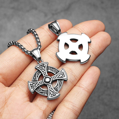 Craving Cross Totem Men Necklaces With Pendant Stainless Steel Jewelry For Male Women Punk Hip Hop Accessories Gifts Wholesale