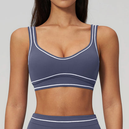 Sexy Sports Bra Women Yoga Bra Elastic Shockproof Running Top Gym Workout Push Up Sports Underwear Backless Breathable...
