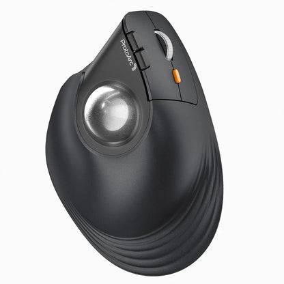 ProtoArc Vertical Wireless Trackball Mouse EM05 NL Bluetooth Ergonomic Rollerball Mouse Rechargeable Computer Laptop Thumb Mouse