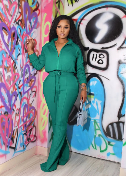 Trendy Women 2 Piece Tracksuit Autumn Winter Sport Jogger Outfits Fashion Solid Sweatsuit 2024 Female Two Piece Pants...
