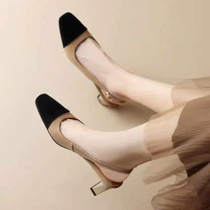 MORAZORA Big Size 34-43 New Genuine Leather Shoes Women Sandals Slingbacks Summer Shoes High Heels Party Wedding Shoes - Kimlud