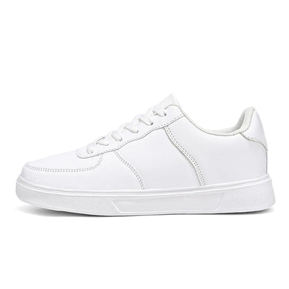 Leather Men White Sneakers Classics Breathable Comfort Casual Shoes Men Fashion Outdoor Running Shoes Couple Footwear Size 36-47 - Kimlud