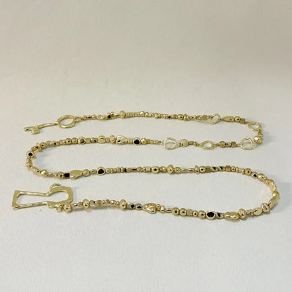 Brand Fashion Show Metal Alloy Lock Pendant Belt For Women Fashion Jewelry Trendy Girls' Sweater Dress Accessories |...