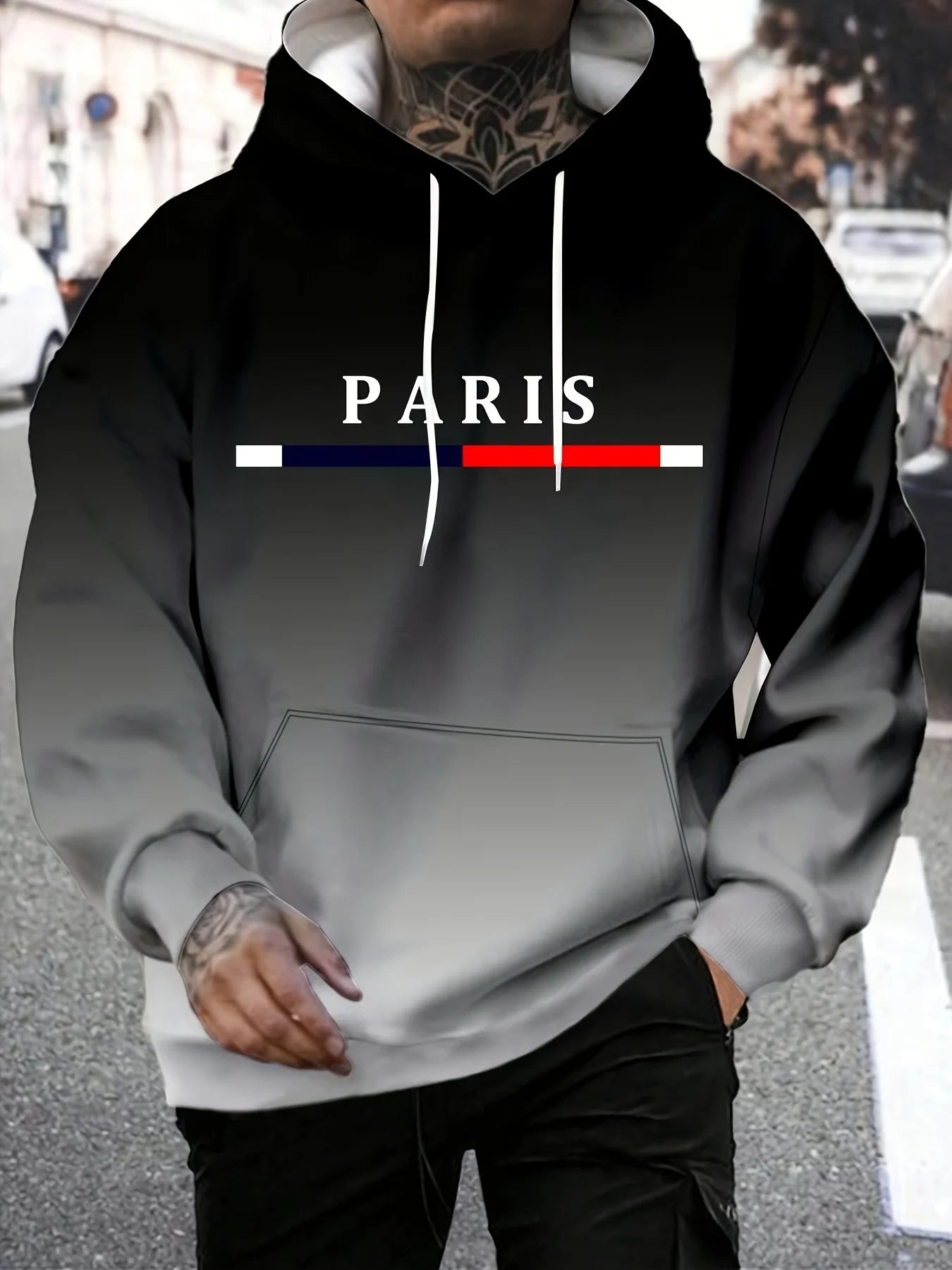 The new men's hooded sweatshirt for the autumn of 2025 is casual and fashionable The 3D letter print is soft and comfortable