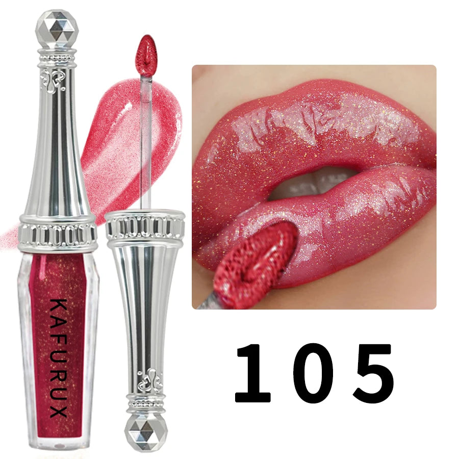 6 Colors Glitter Liquid Lipsticks Shimmer Shiny Lipgloss Pearlescent Lip Tint Mositurizing Long Lasting Lip Glaze Makeup For Wom - Kimlud