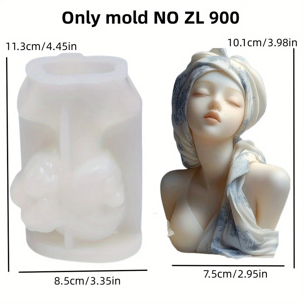 1 x Goddess Silicone Mould for Candles and Resin Crafts - Durable Epoxy Concrete Plaster Casting Moulds