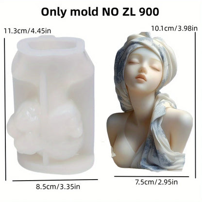1 x Goddess Silicone Mould for Candles and Resin Crafts - Durable Epoxy Concrete Plaster Casting Moulds