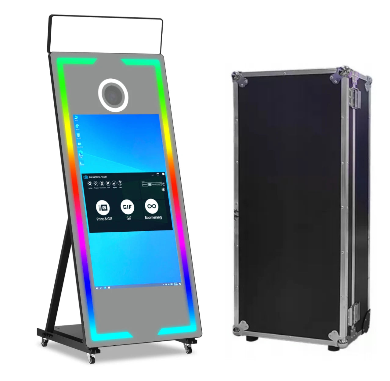 Wedding Party Christmas parties A must have Newest Selfie High Quality Magic mirror photo booth led frame with big...