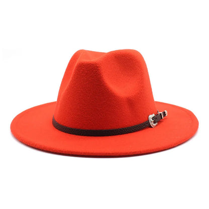 New British Style Felt Jazz Fedora Hat Panama Trilby Hats For Women Men Gentleman Wedding Party Hat