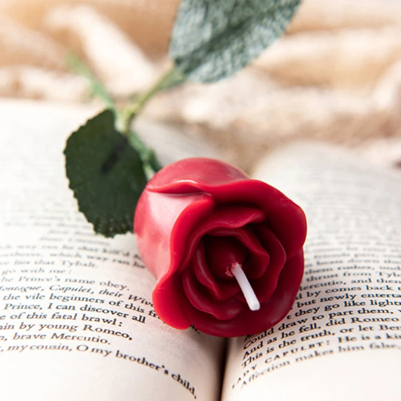 Rosette Scented Candles, Simulated Flower Home Wedding Party Decorations, Desktop Perfume Accessories, Holiday Birthday Gifts