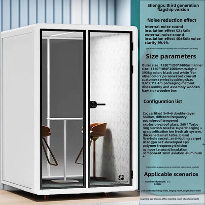 Modern Moveable Live Broadcast Studio Soundproof Room For Office Building Hotel Hospital School Workshop Home Office...