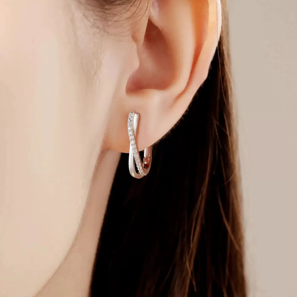 925 Silver Star Twisted Line Earrings Jewelry Versatile Hoop Earrings For Women Jewelry Fine Birthday Party Gifts |...