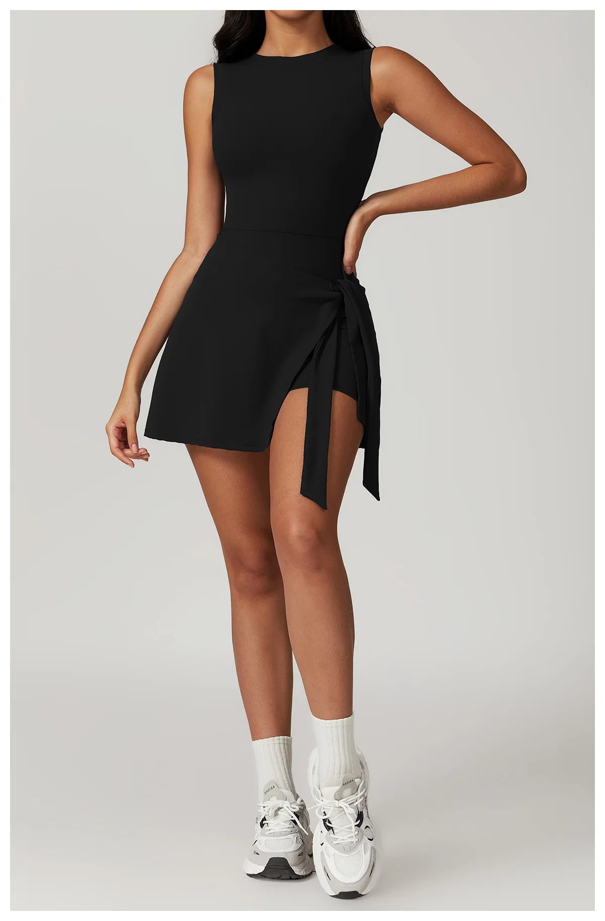 Romper Backless Set Gym Sports Fitness Bodysuit Siamese Sportswear Women Clothes Jumpsuit Skirt One-piece Playsuit Yoga Suit - Kimlud