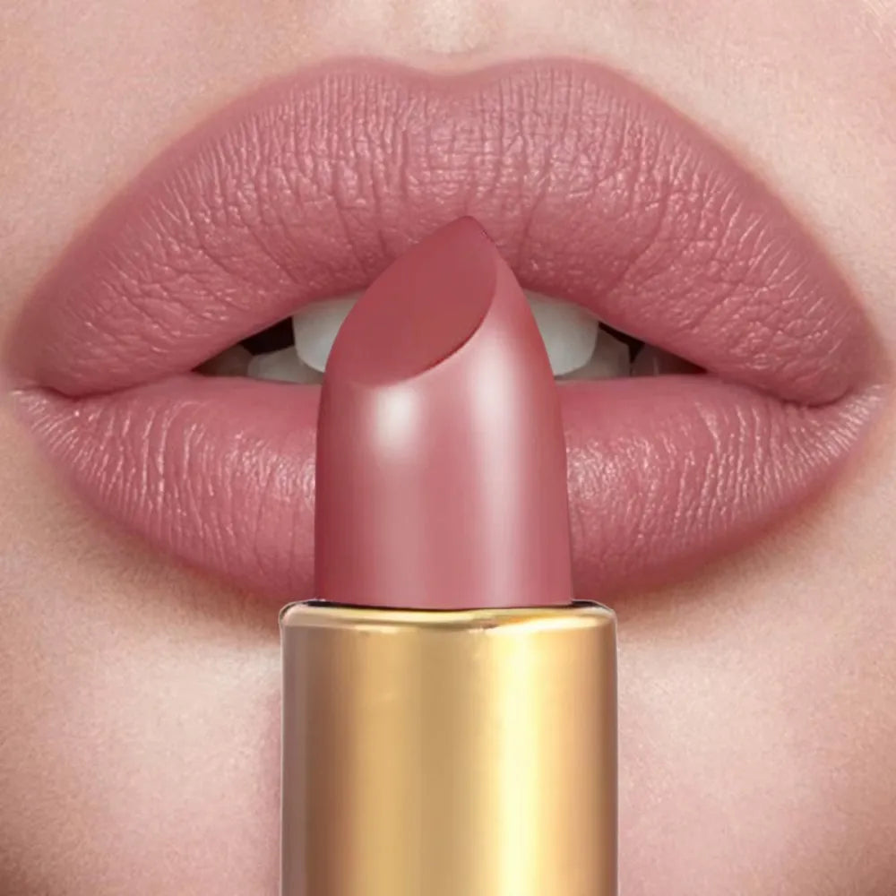 6-Color Matte Lipstick Set, Non-Fading, Non-Stick Cup Long-Lasting Velvet Finish, Smooth Matte Lip Color Waterproof Smudge-proof - Kimlud