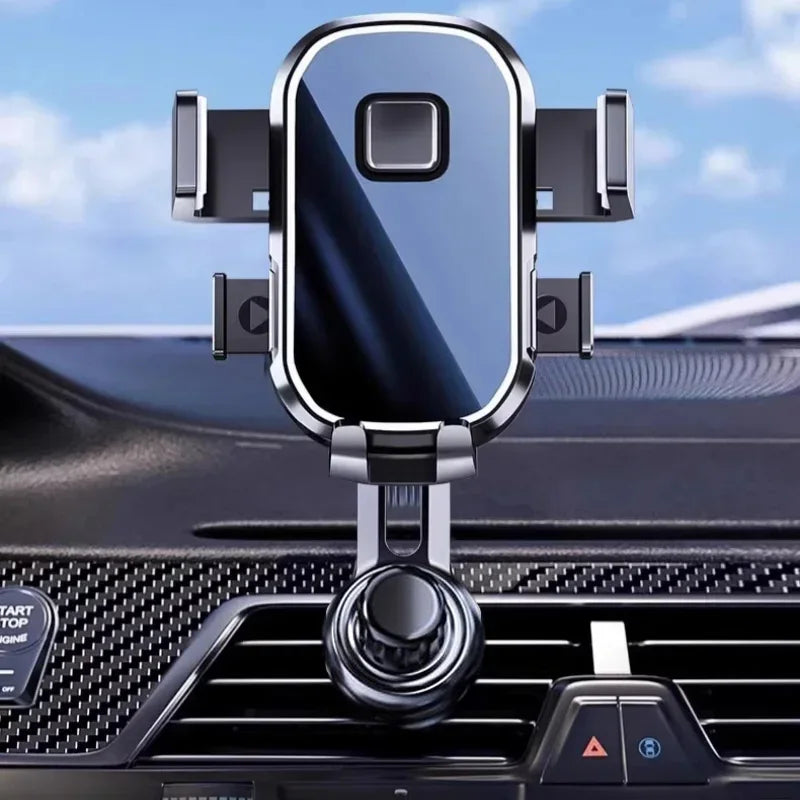 Car Phone Holder [Wider Clamp & Metal Hook] Car Phone Mount [Thick Cases Friendly] Air Vent Clip Cell Phone Holder for All - Kimlud