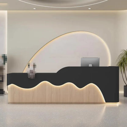 Executive Curved Reception Desks White Design Best Display Reception Desks Shelves Beauty Comptoire Accueil Commercial Furniture