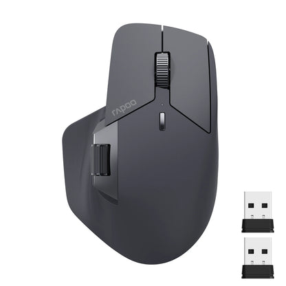 Rapoo MT760L/MT760M Multi-mode Rechargeable Wireless Mouse Ergonomic 4000 DPI Support Up to 4 Devices Bluetooth Mouse |...