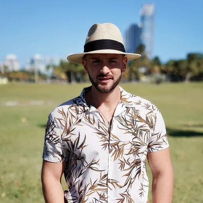 Large Size XL61-64cm Panama Hats Men Women Beach Wide Brim Straw Hat Lady Summer Sun Hats Plus Size Fedora Hat 55-57cm...
