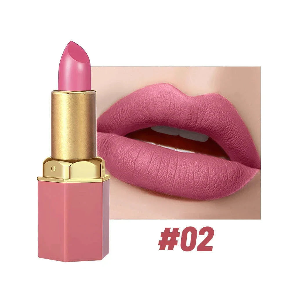SAM SUGAR 6-Color Matte Lipstick ,  Non-Stick Cup Long-Lasting Velvet Finish, Smooth Matte Lip Color Waterproof Smudge-proof