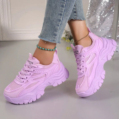 Women Sneakers 2024 New Fashion Chunky Sneakers Women Outdoor Tennis Platform Sports Shoes for Women Lightweight Designer Shoes - Kimlud