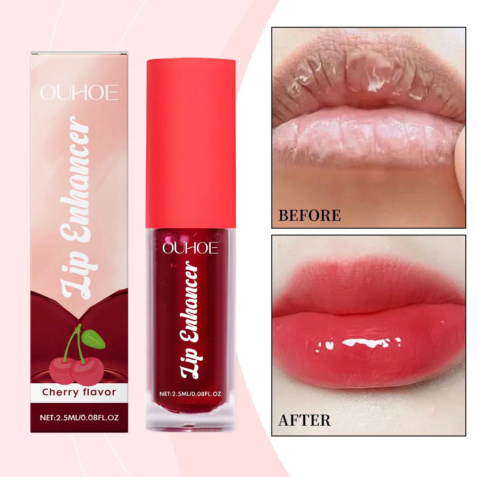 Lip Booster Plumping Serum Oil Hyaluronic Acid Moisturising Sexy Plumping Enhancer Stimulant Free Brightening Lightening...