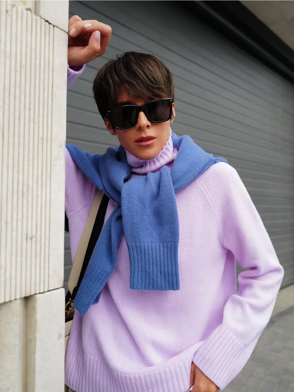 Blubelle  Women Turtleneck Sweater Autumn Thick Warm Pullover Tops NEW Winter Oversized Casual Loose Knitted Jumper Female pull