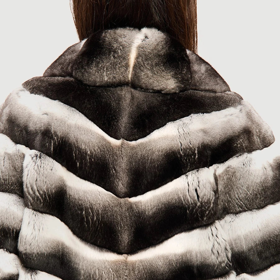 Nature Rex Rabbit Fur Jackets For Womens Real Rex Rabbit Fur Coat With Lapel  New Arrivals Real Rabbit Fur Jacket