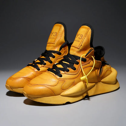 Handcrafted Casual Shoes For Men In Calf Leather Round-toe Men's Sneakers Women's Sneakers Sports Shoes For Women Size 35-46 - Kimlud