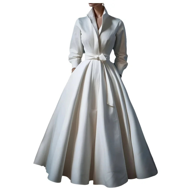 High Quality Bohemian Long Dress Ready to Ship Suede Fabric High Waist Long Sleeve Shoulder Style Street Trend Urban...