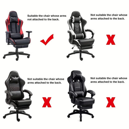 One-Piece Stretch Gaming Chair Cover Brilliant Green Light Chair Cover High Elasticity for Office Gaming Chairs Home Decoration - Kimlud