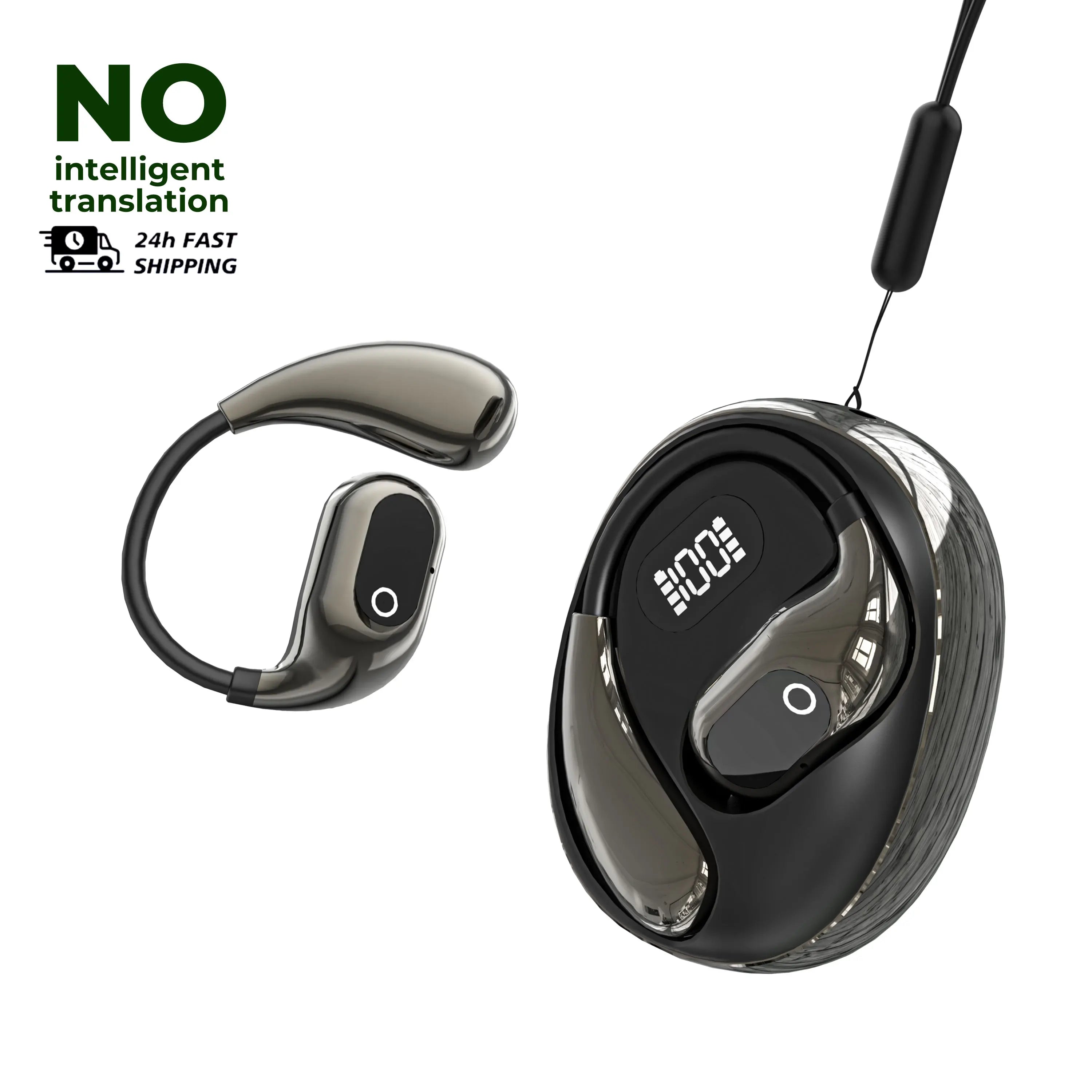 Real Time Translation Headphones 144 Languages Translator Earphones Wireless Bluetooth 5.4 Headsets for Business Office Travel