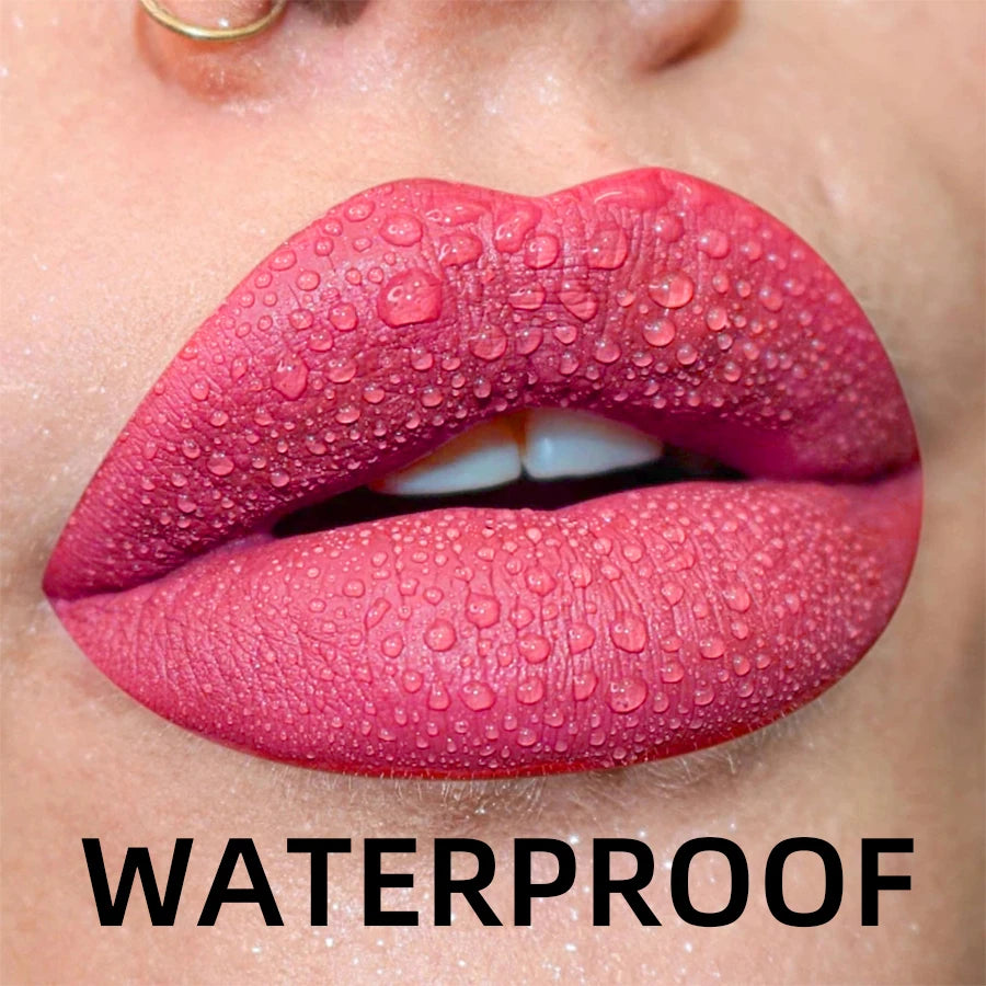 19 Colors Matte Velvet Lip Gloss Waterproof Liquid Lipstick Nude Black Lips Tint Makeup Lip Glaze Cosmetics Red Lip...