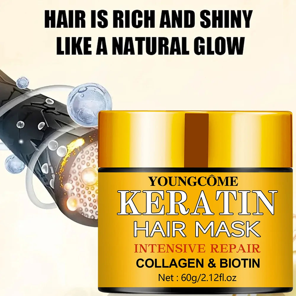 Hair Repairs Hair Mask Essential Oil Nourishing for Dry Damaged Biotin Collagen Keratin Treatment Hairs Conditioner Hair...