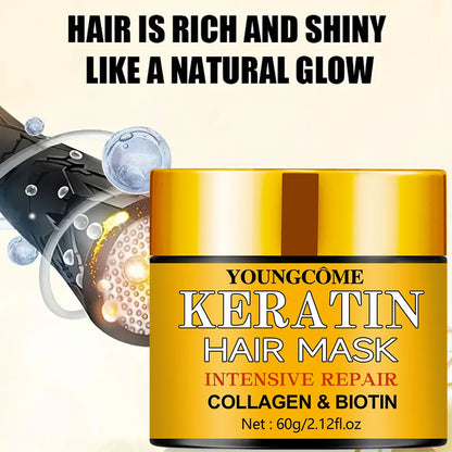 Hair Repairs Hair Mask Essential Oil Nourishing for Dry Damaged Biotin Collagen Keratin Treatment Hairs Conditioner Hair...